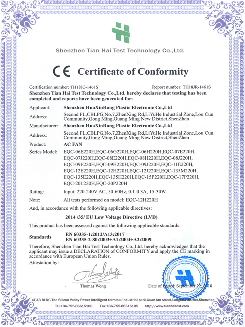 Certificates